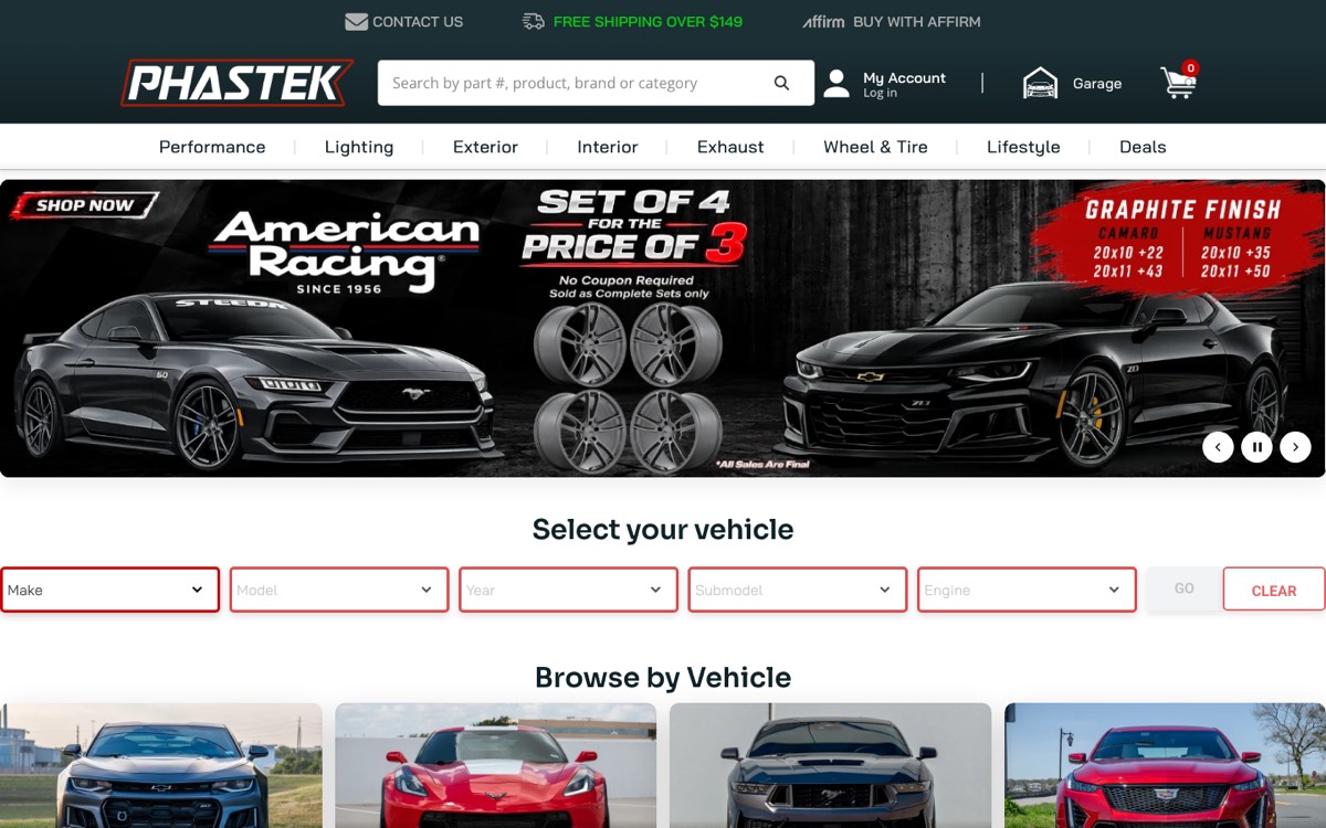 Phastek Performance homepage